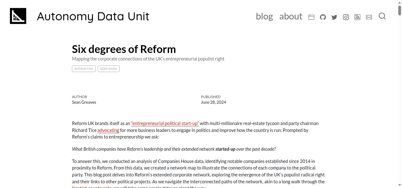 Six Degrees of Reform